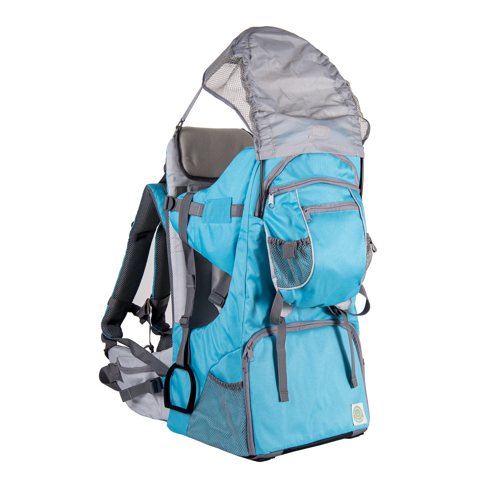 Baby Backpack Carrier - Adjustable Padded Toddler Hiking Backpack with Rain Cover & Sun Shade, Large Storage & Insulated Pockets for Safe Outdoor Adventures - Perfect for Hiking, Camping, and Family Travel
