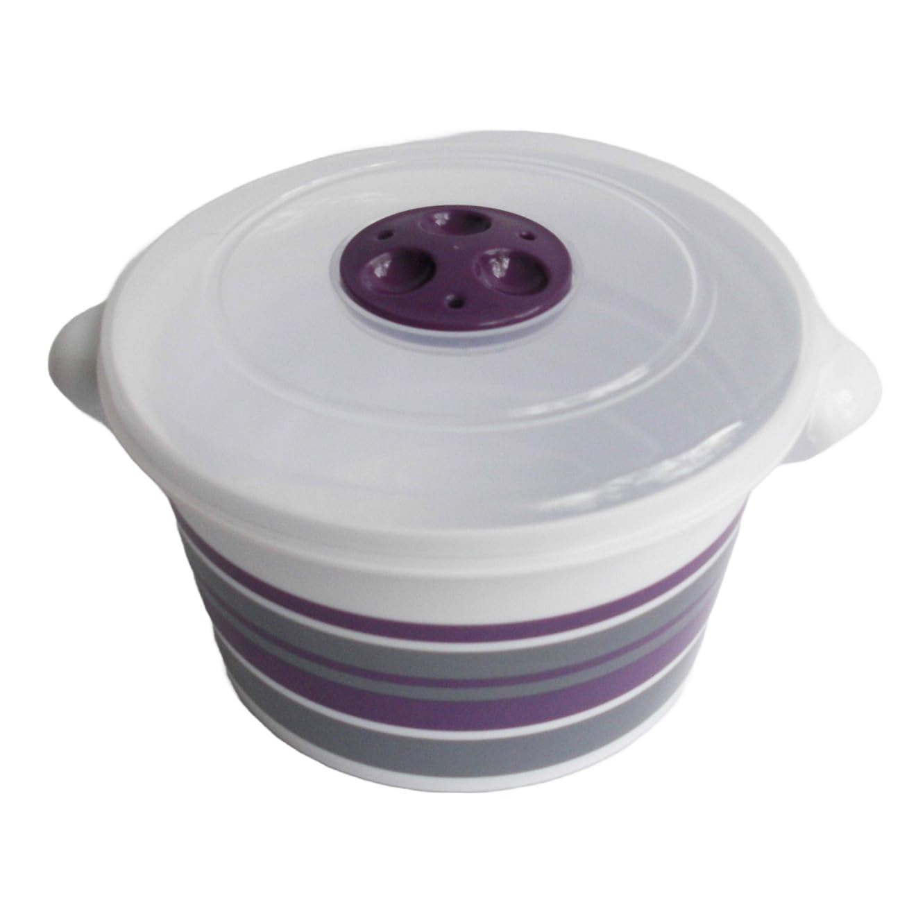 Tredoni 1.5L Microwave Safe Steamer Pot with Ventilation Lid - BPA Free Plastic Cooking Container for Rice, Vegetables & Meal Prep (1.5 Liter) - Perfect for Quick Microwave Meals & Healthy Cooking