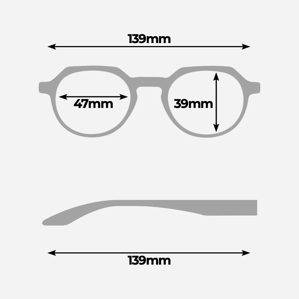 HERLING Merrick Blue Light Blocking Glasses - Acetate Frame for Eye Strain Relief - Perfect for Computer Work, Gaming & Screen Time