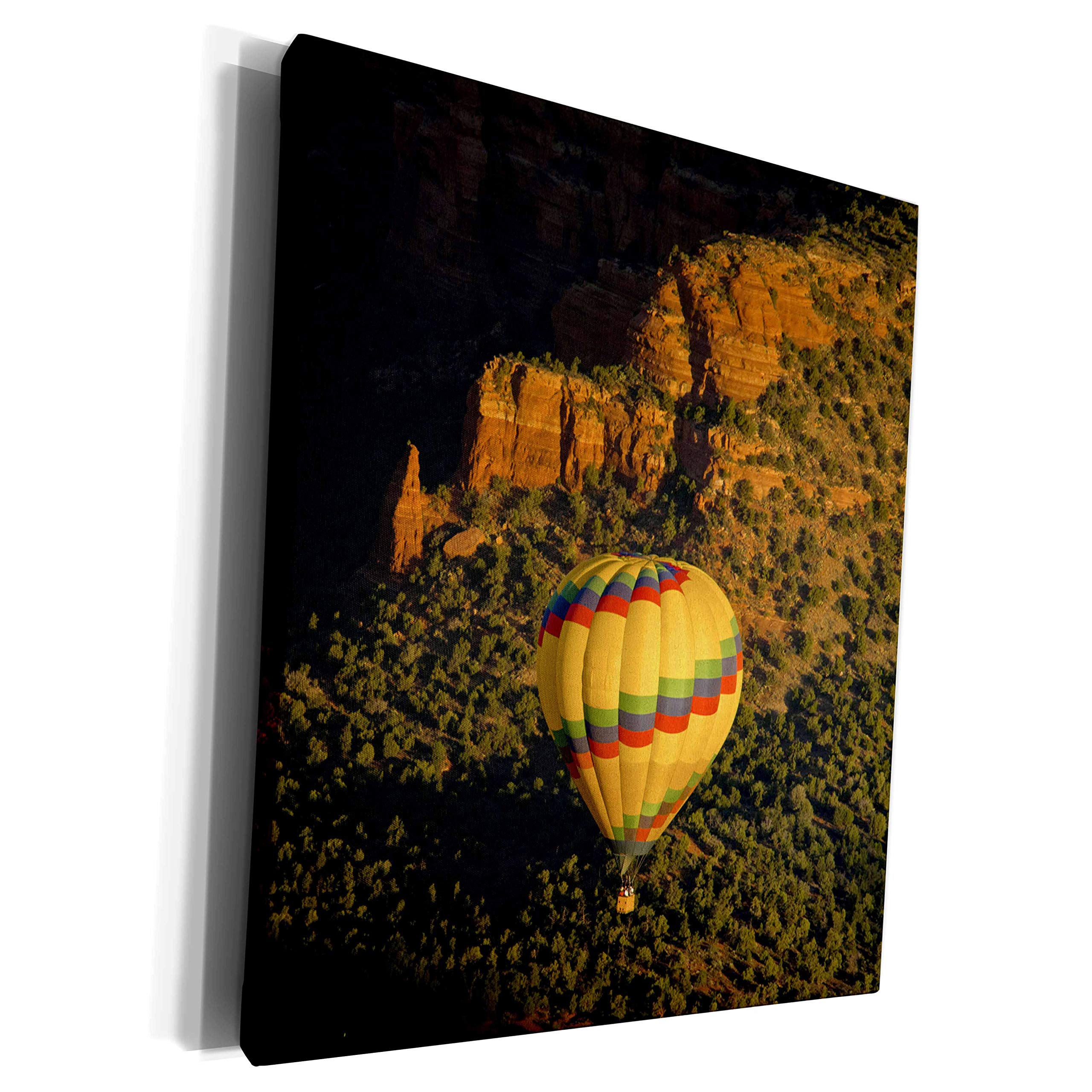 Premium Museum-Grade Canvas Wall Art - Stunning Aerial View of Hot Air Balloons Over Red Rock Sedona Arizona | Perfect for Living Room, Bedroom & Office Decor