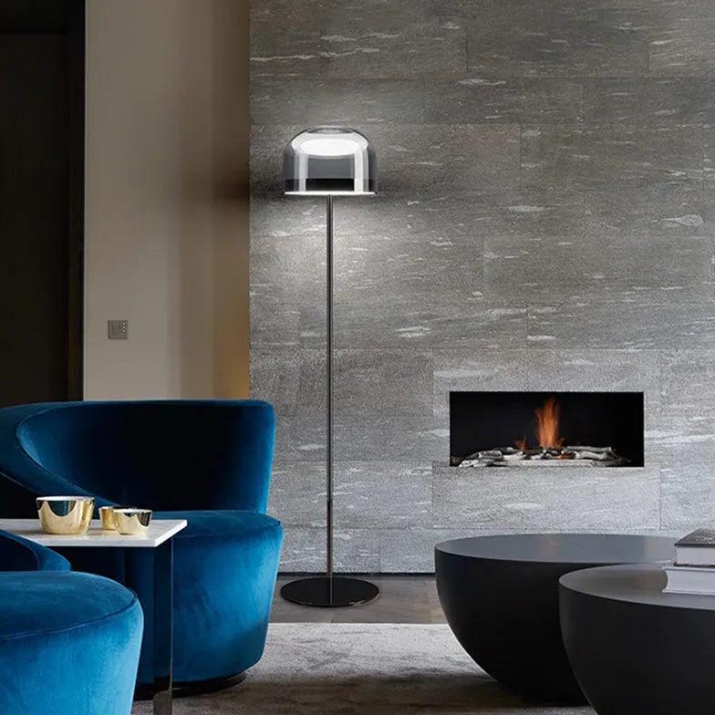 Modern Round Floor Lamp for Living Room - Stylish & Adjustable Lighting for Home Decor, Reading & Relaxation