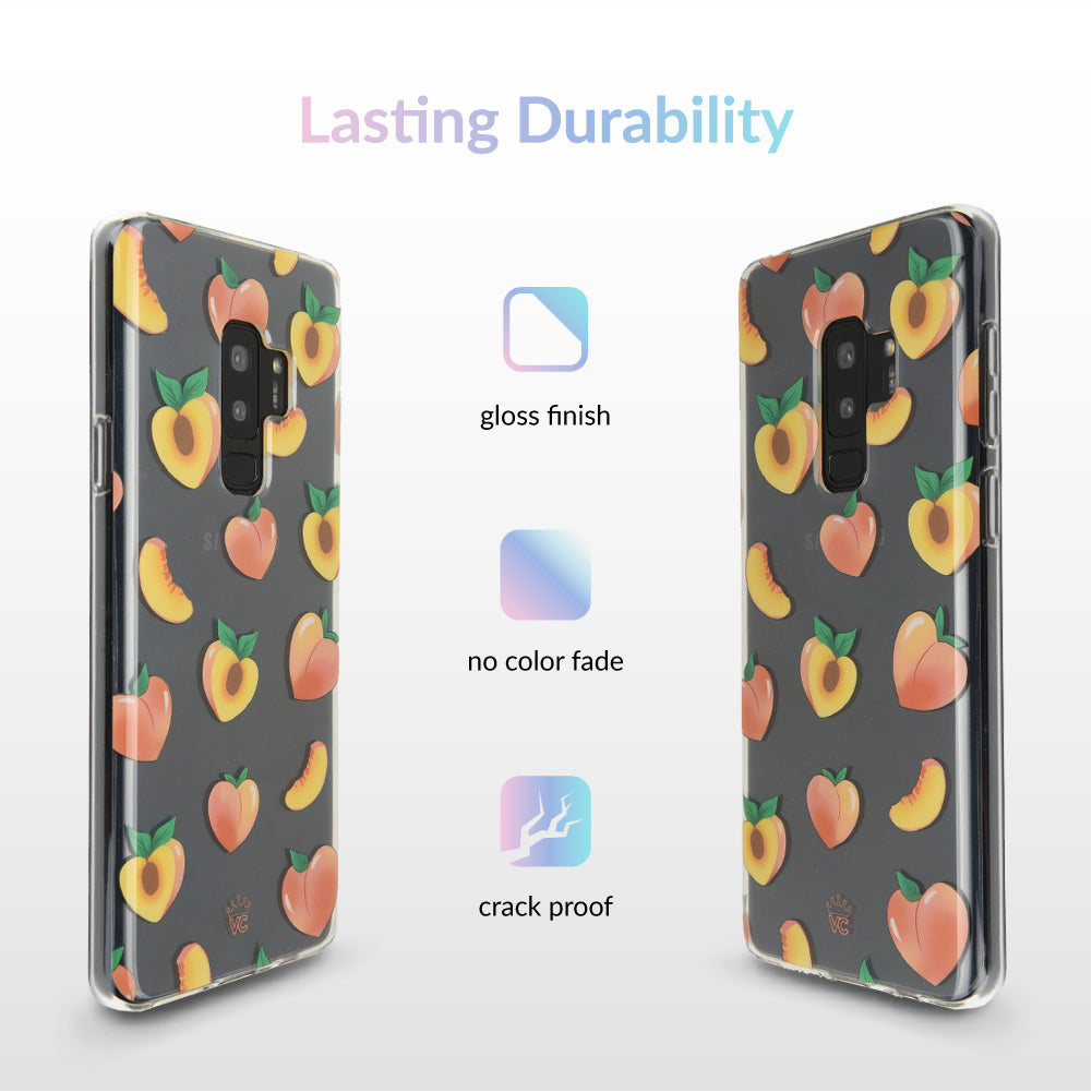 Just Peachy Samsung Clear Case - Slim Protective Phone Cover for Samsung Galaxy [Model] | Perfect for Everyday Use, Travel & Work