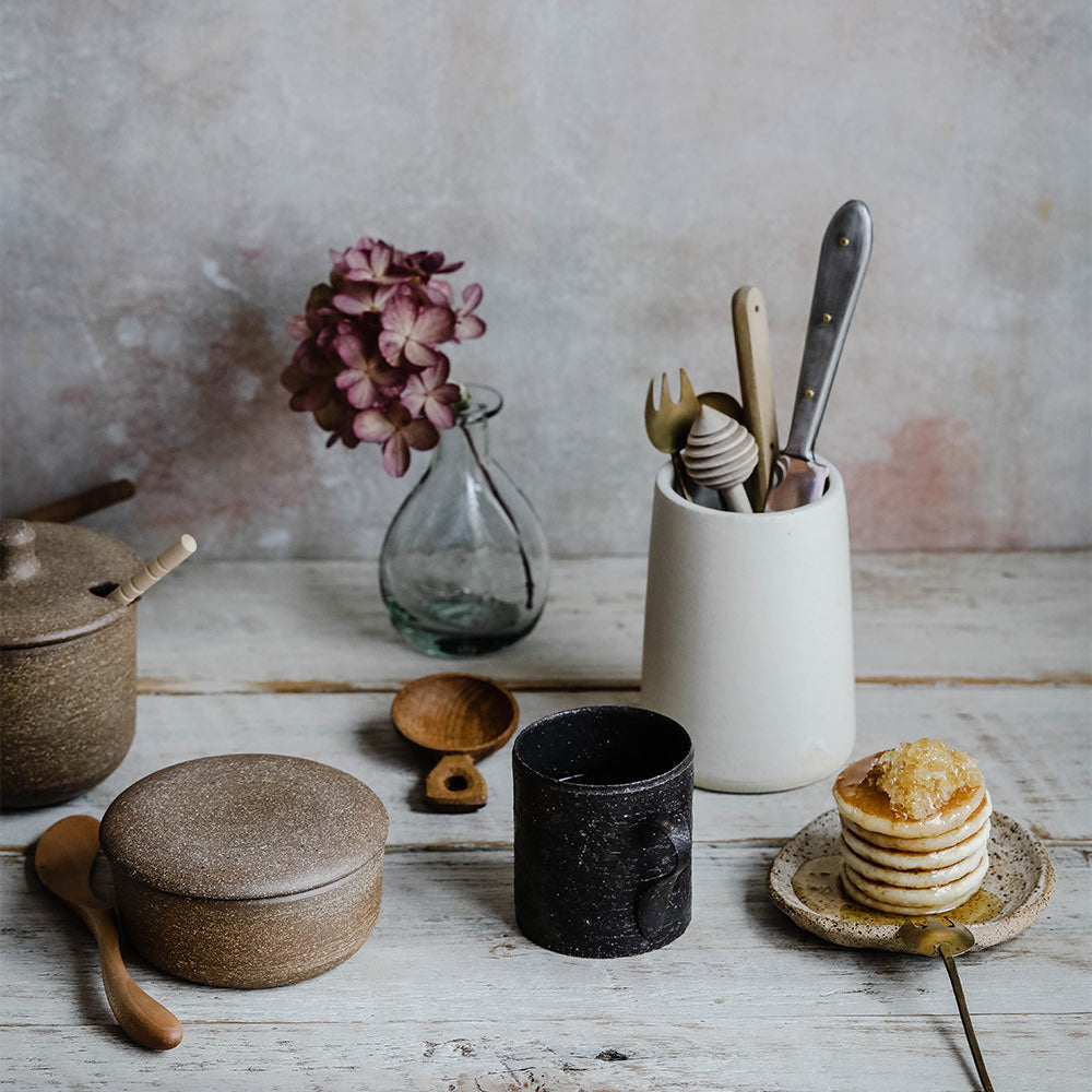 Speckled Ceramic Dish - Handmade Stoneware Plate for Serving, Dining & Decor | Perfect for Restaurants, Home Kitchen & Gift Giving