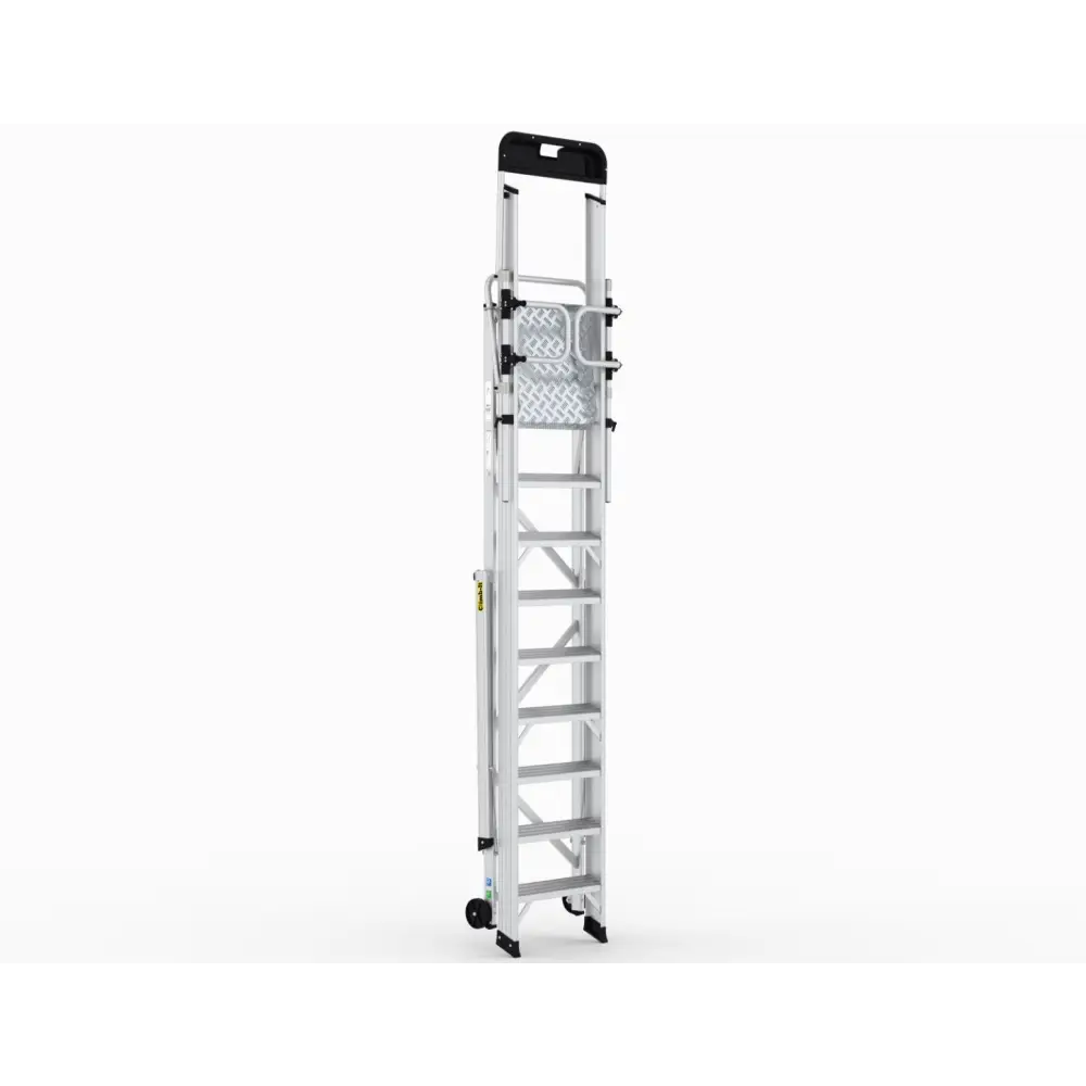 Climb It Large Platform Folding Steps with Safety Gates - Heavy Duty Aluminum Ladder for Kids & Toddlers - Perfect for Playrooms, Bedrooms, and Indoor Play Areas