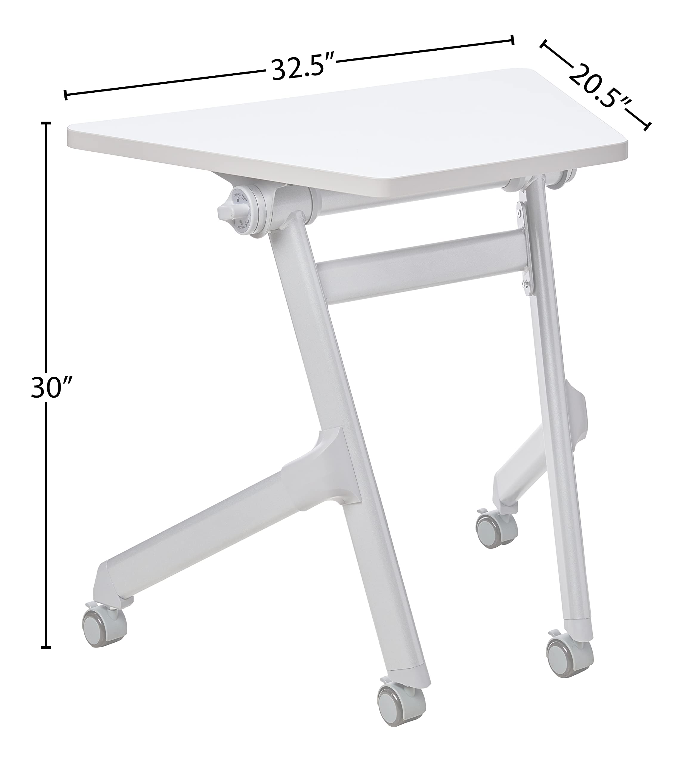 Safco Learn Student Nesting Trapezoid Desk - Small Corner Dry Erase Desk for Classroom, Study Room & Home Schooling - Perfect for Collaborative Learning & Space-Saving Classroom Layouts