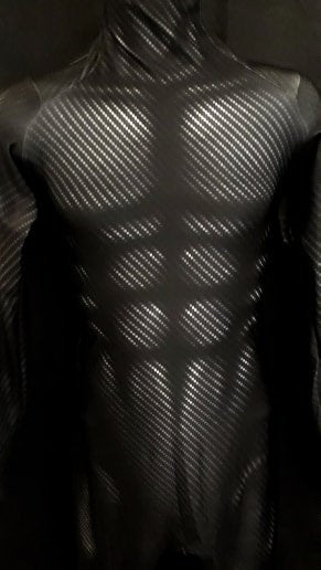 Carbon Fiber Style Bodysuit for Men & Boys - Lightweight Cosplay Costume for Superhero, Anime, and Halloween Costumes - Perfect for Comic Con, Cosplay Events & Themed Parties