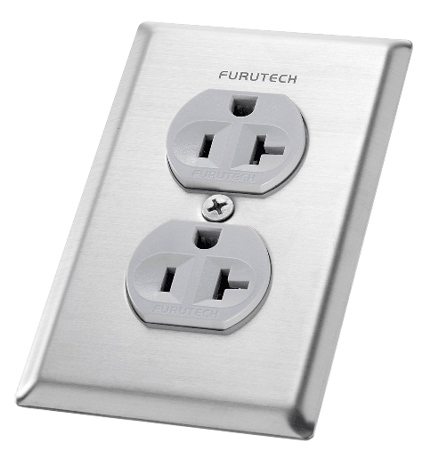 Furutech 102 D Duplex Receptacle Cover Plate - Premium Electrical Outlet Cover for Home & Office - Durable Wall Plate for Safety & Style