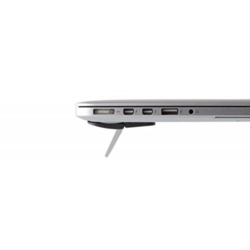 Bluelounge Kickflip Black - Premium Laptop Stand for MacBook & Notebooks | Ergonomic Adjustable Design for Home, Office & Travel Use