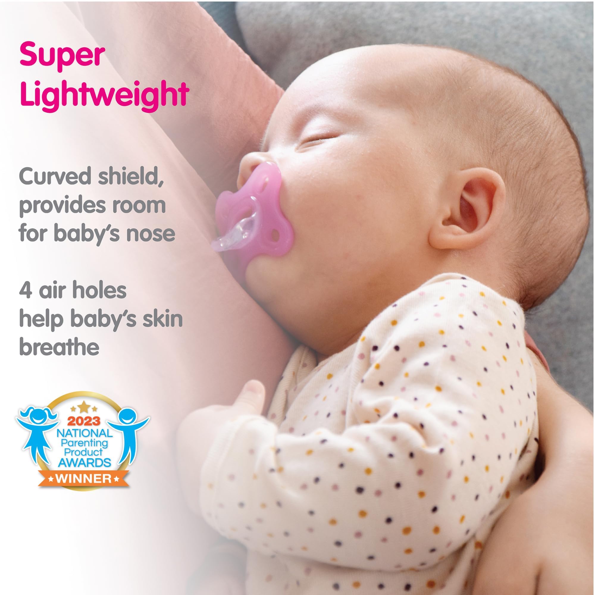 MAM Comfort Baby Pacifiers - BPA-Free Silicone Pacifier for Newborns 3-12 Months | Lightweight One-Piece Design, Easy to Clean, Ideal for Breastfed Babies | Includes Sterilizer Case (2-Pack) | Perfect for Soothing, Travel & Daycare Use