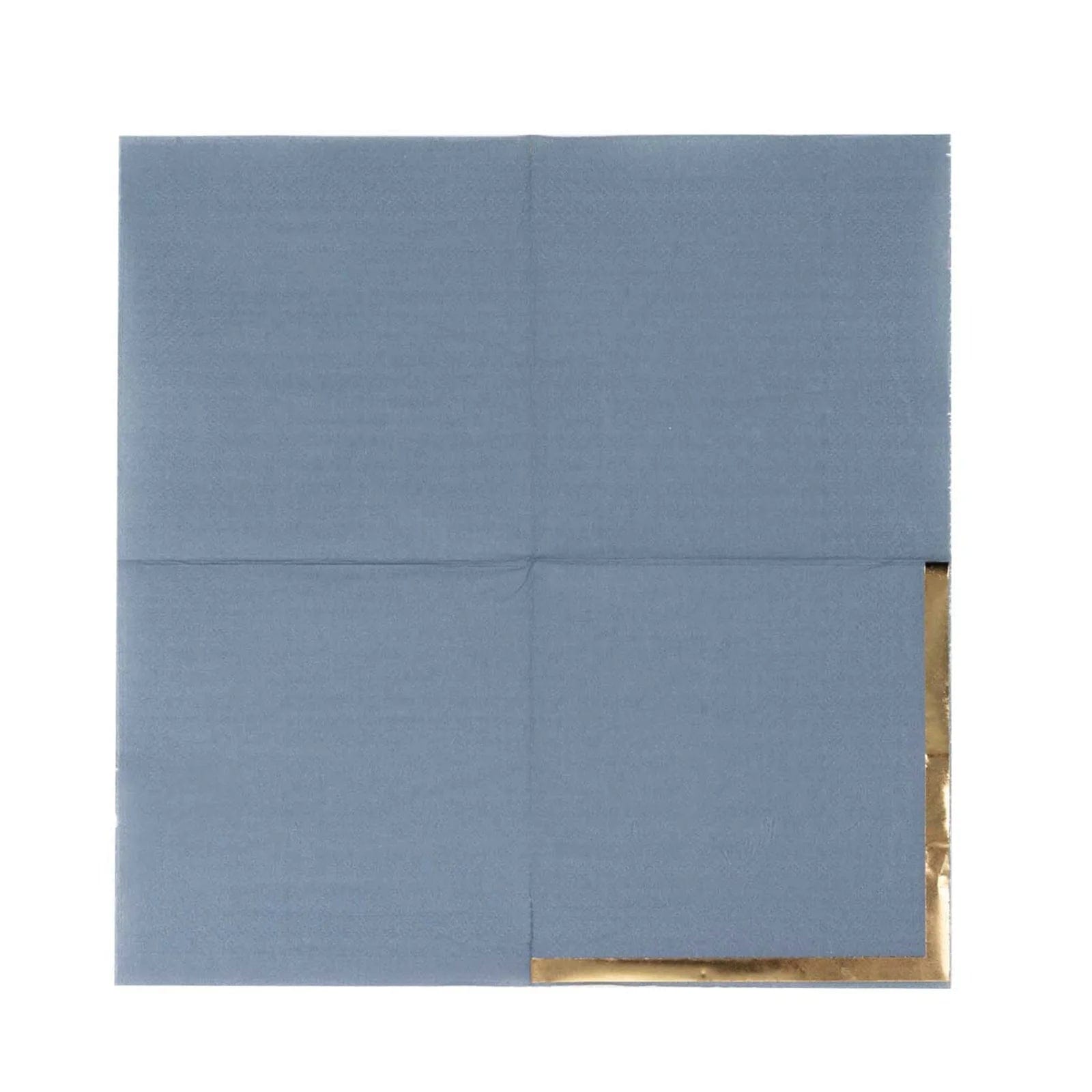 50 Soft 2-Ply Disposable Dinner Cocktail Napkins with Gold Foil Edge - Elegant Party Tableware for Weddings, Events & Home Entertaining