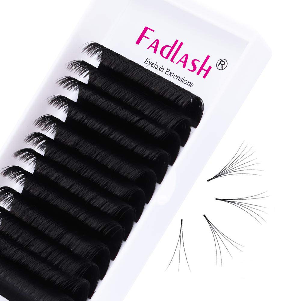 Professional Russian Volume Lash Extensions - .03 .05 .07 Easy Fan Matte Black Lashes for Rapid Mega Volume | Self-Fanning Eyelash Extensions (0.03-DD, 18mm) | Perfect for Salon, Bridal & Special Occasion Makeup