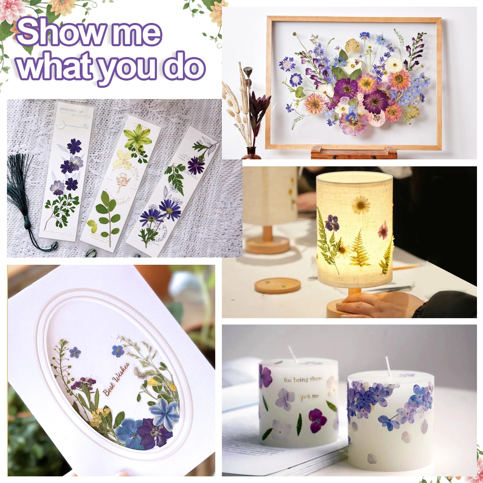 Suziko 10.8 x 6.9 Inch Large Flower Press Kit for Adults & Kids - Botanical Press for Flower & Leaf Preservation - DIY Arts & Crafts Kit - Perfect Gift for Nature Lovers & Crafters - Ideal for Scrapbooking, Home Decor & Nature Projects