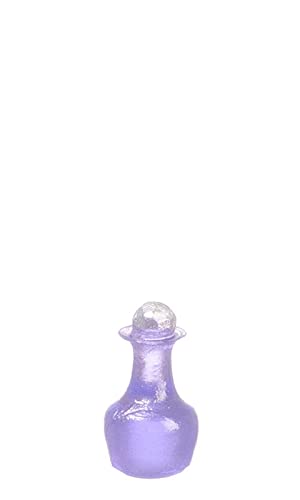 Purple Miniature Bottle for Dollhouse - DIY Craft & Decor