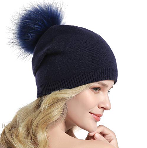 Luxury Cashmere Knit Wool Beanie for Men & Women - Soft Winter Warm Hat for Cold Weather - Perfect for Skiing, Hiking, and Outdoor Activities