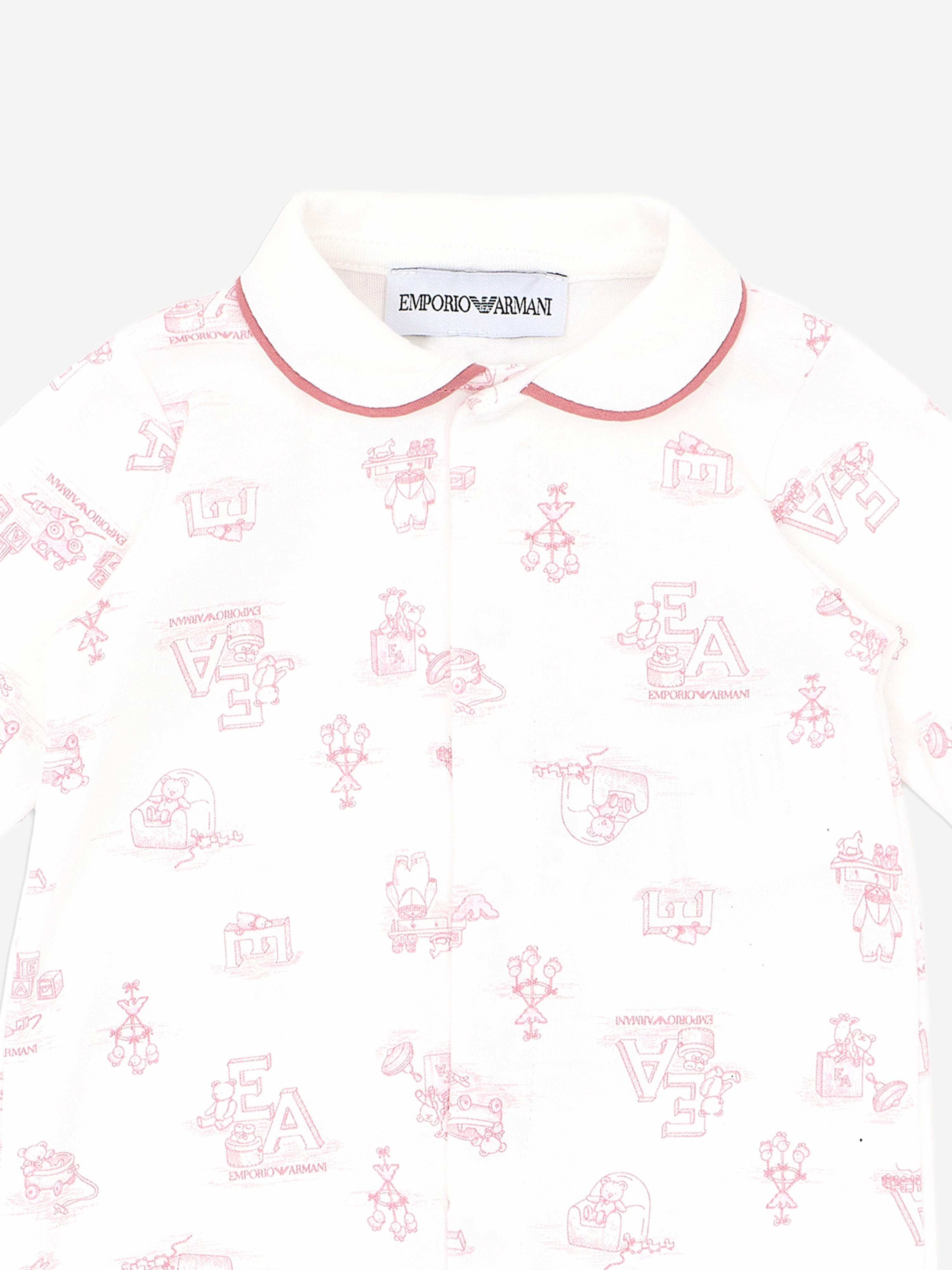 Pink Baby Girls Logo Babygrow - Soft & Comfortable Infant Bodysuit for Newborns & Toddlers - Perfect for Playtime, Nursery & Photo Shoots