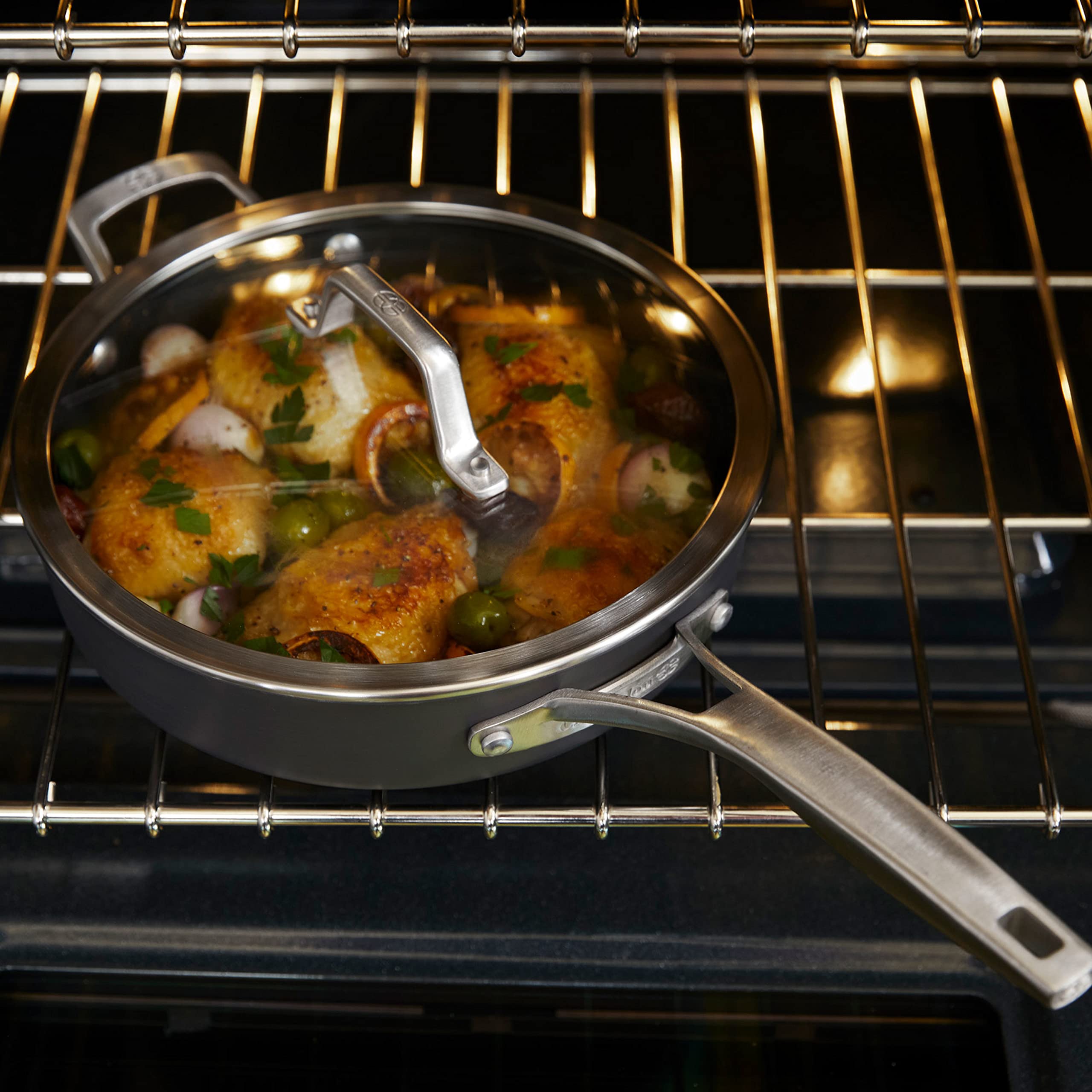Calphalon Premier Hard-Anodized Nonstick 11-Piece Cookware Set - Pots & Pans with MineralShield Technology, Oven & Dishwasher Safe, Durable Kitchen Essentials for Baking, Frying & Everyday Cooking
