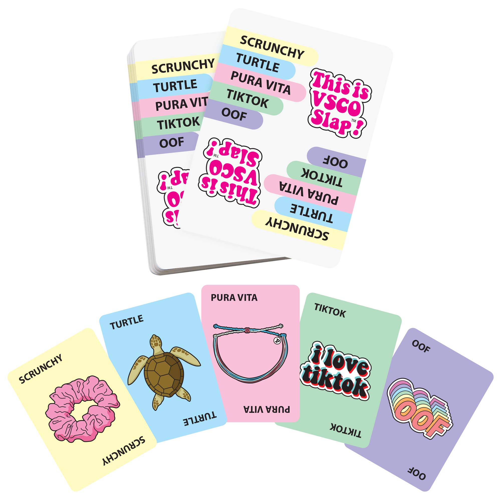 VSCO Slap Card Game - Fast-Paced & Fun Party Card Game for Family Gatherings, Game Nights & Social Events