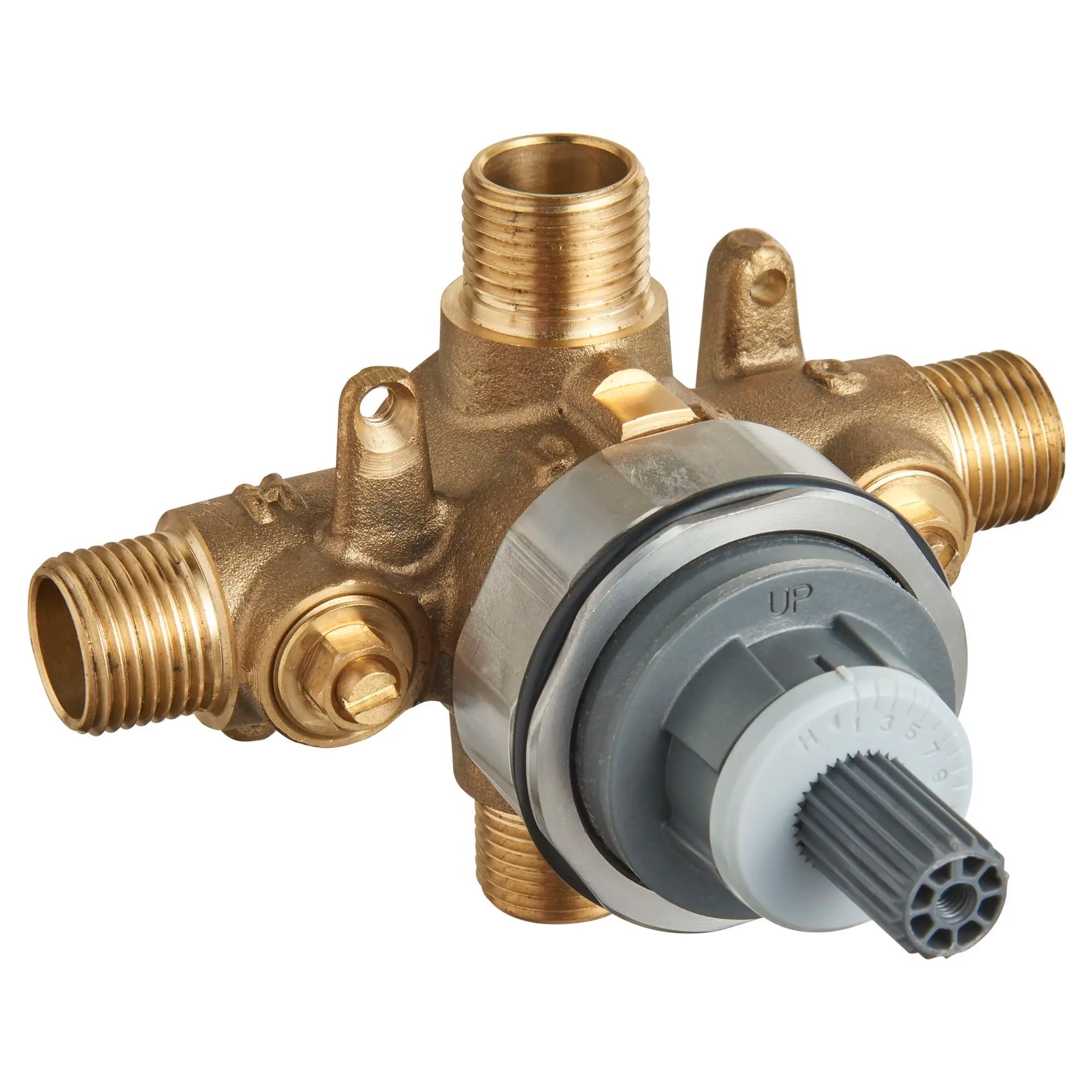 Flash® Universal Shower Rough-In Valve with Inlets/Outlets & Screwdriver Stops - Perfect for Bathroom Remodeling and DIY Plumbing Installations