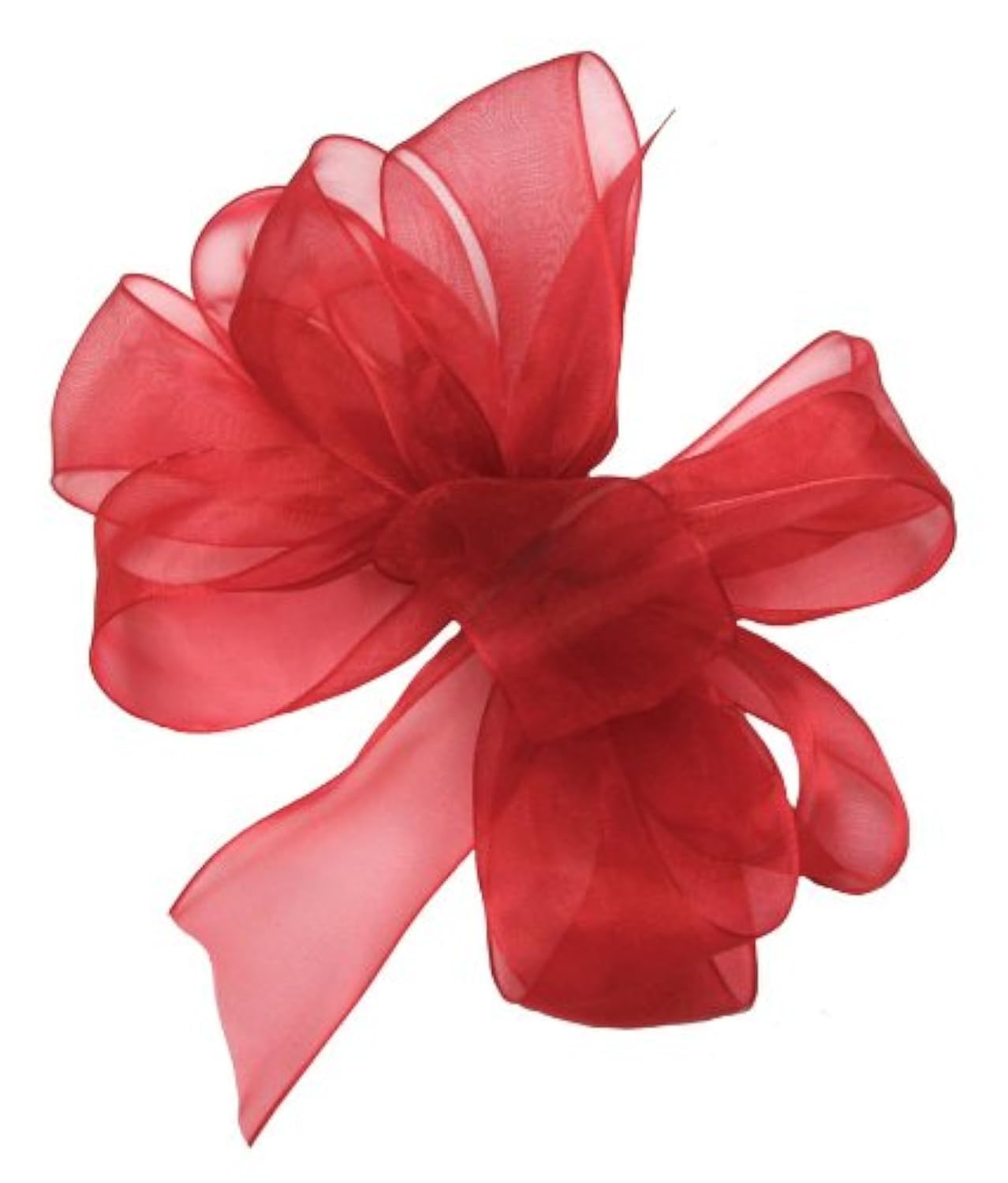 Berwick Offray LLC 136164 Simply Sheer Asiana Ribbon - 5/8 Inch Wide x 100 Yards - Red Craft Ribbon for Gift Wrapping, DIY Projects, and Home Decor