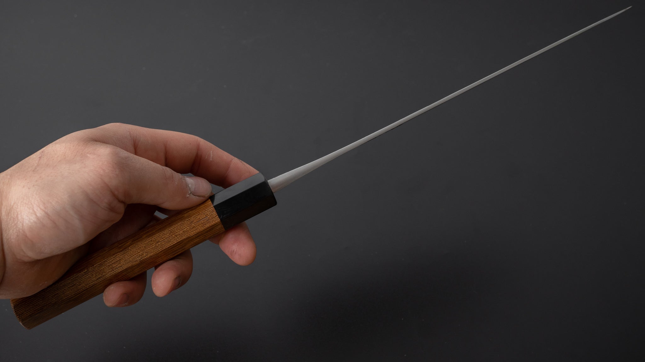 Premium Jiro Tsuchime Wa Gyuto 225mm Japanese Chef Knife with Taihei Tagayasan Handle (#371) - Perfect for Sushi, Meat Slicing & Professional Kitchen Use