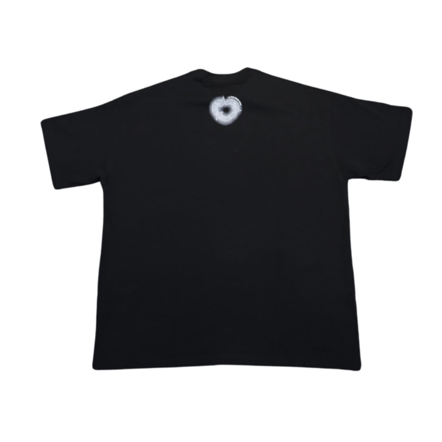 Trendy Blurred Font Black & White T-Shirt for Kids - Perfect for Casual Wear, School, and Family Outings