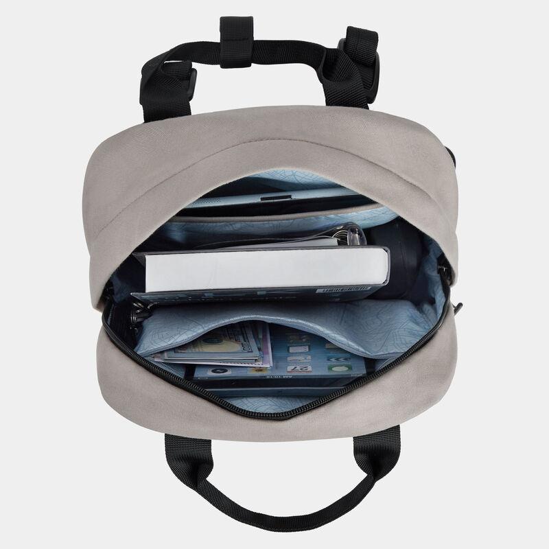 Travelon Origin Sustainable Antimicrobial Anti-Theft Small Backpack - Lightweight & Secure Daypack for Commuting, Travel & Outdoor Adventures