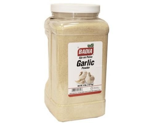 Badia Garlic Powder, 4 lbs. Bulk Pack of 4 | All-Natural Seasoning for Cooking, Baking & Grilling | Perfect for Italian, Mexican & Asian Cuisine