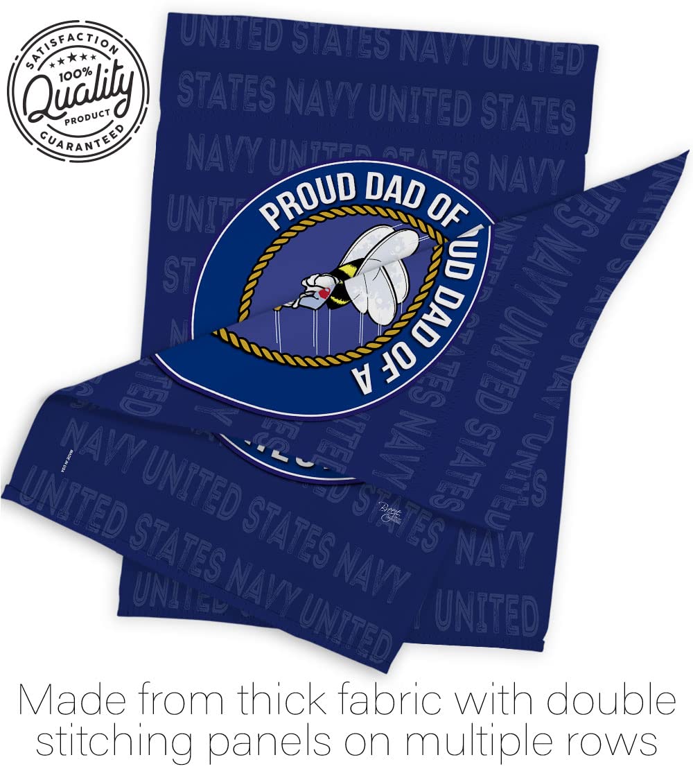 US Navy Seabee Garden Flag Set - Double-Sided Military Decor for Yard & Home