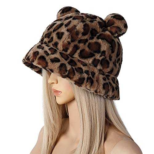 Stylish Furry Bucket Hat for Women & Men - Trendy Winter Fashion Accessory - Perfect for Outdoor Activities, Music Festivals & Streetwear