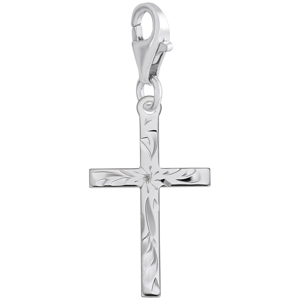 Elegant Cross Charm with Lobster Claw Clasp - Dainty Jewelry Charms for Bracelets & Necklaces - Perfect for Gifts, Layering & Everyday Wear