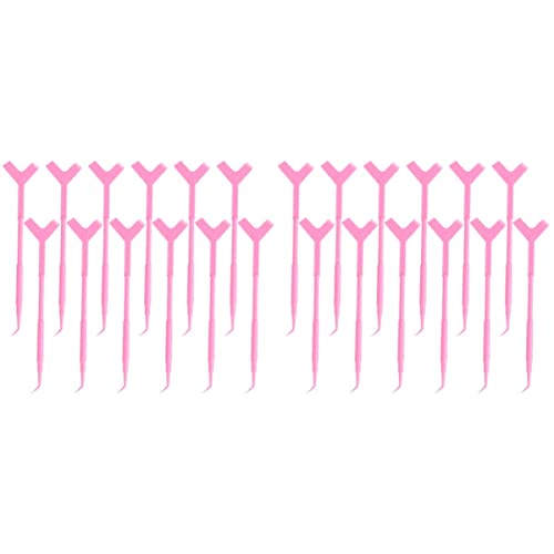 FRCOLOR Eyelash Comb Separator - 12pcs Y-Shaped Lash Brush Set for Mascara Application & Eyelash Perming | Professional Makeup Tools for Perfect Lash Separation | Ideal for Salon, Home Use & Travel Makeup Kit