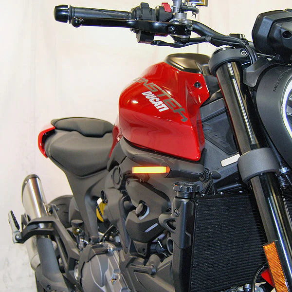 Ducati Monster 937 Front Turn Signals LED Indicators - Compatible with 2021 to Present Models - Enhance Visibility for Day & Night Riding
