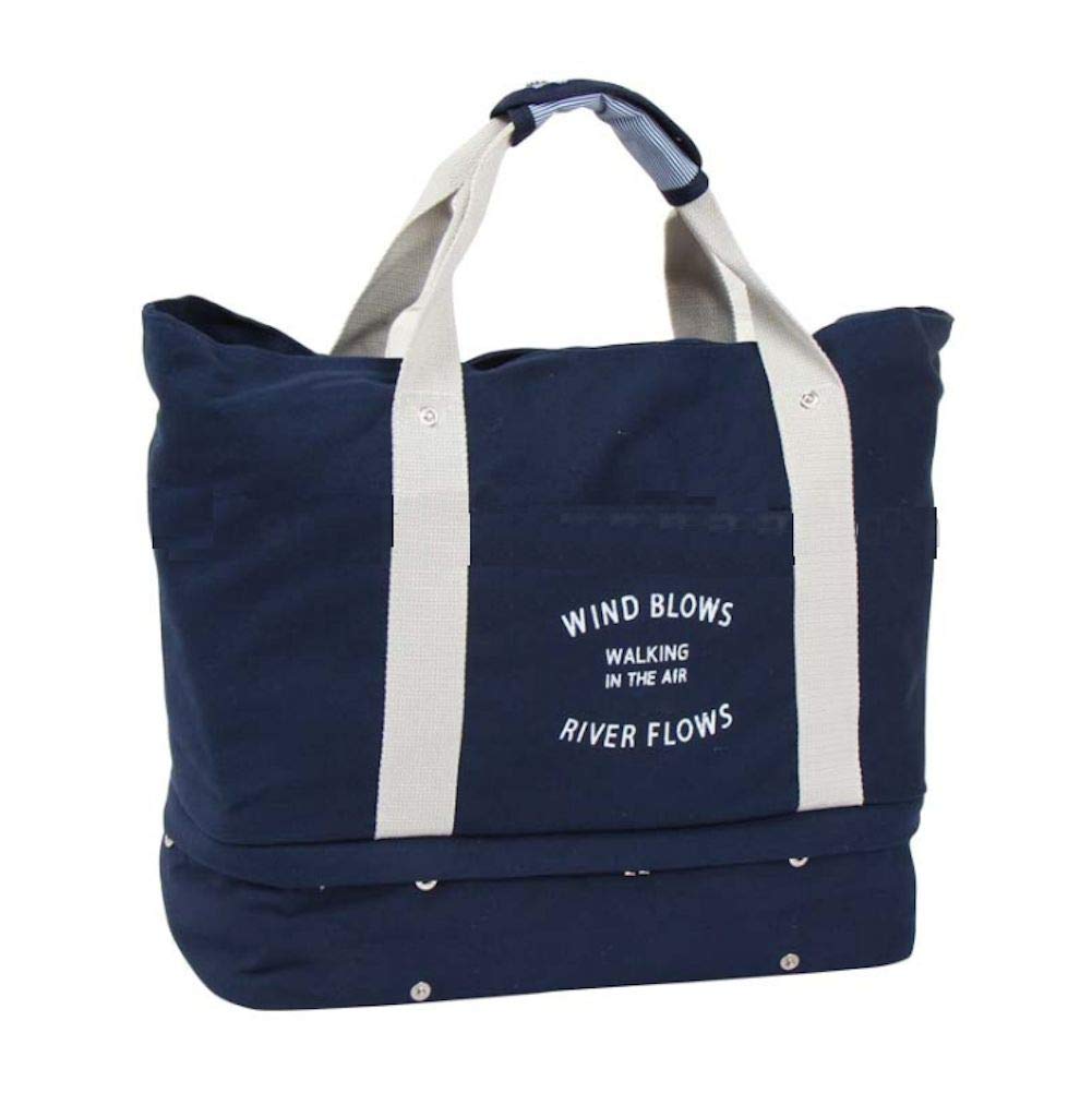 Durable Canvas Travel Tote Bag for Women - Gym Sports Bag with Separate Shoes Compartment - Perfect for Overnight Trips, Workouts & Weekend Getaways