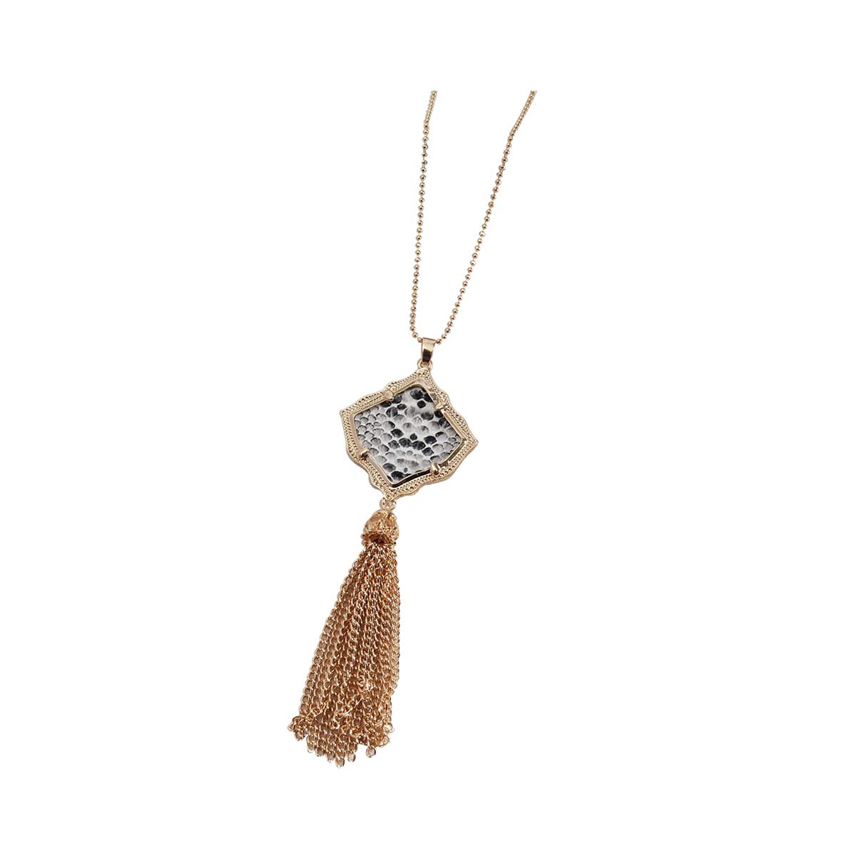 DuoYo Long Pendant Statement Necklace for Women - Elegant Tassel Boho Jewelry | Perfect for Parties, Weddings & Boho Fashion Outfits