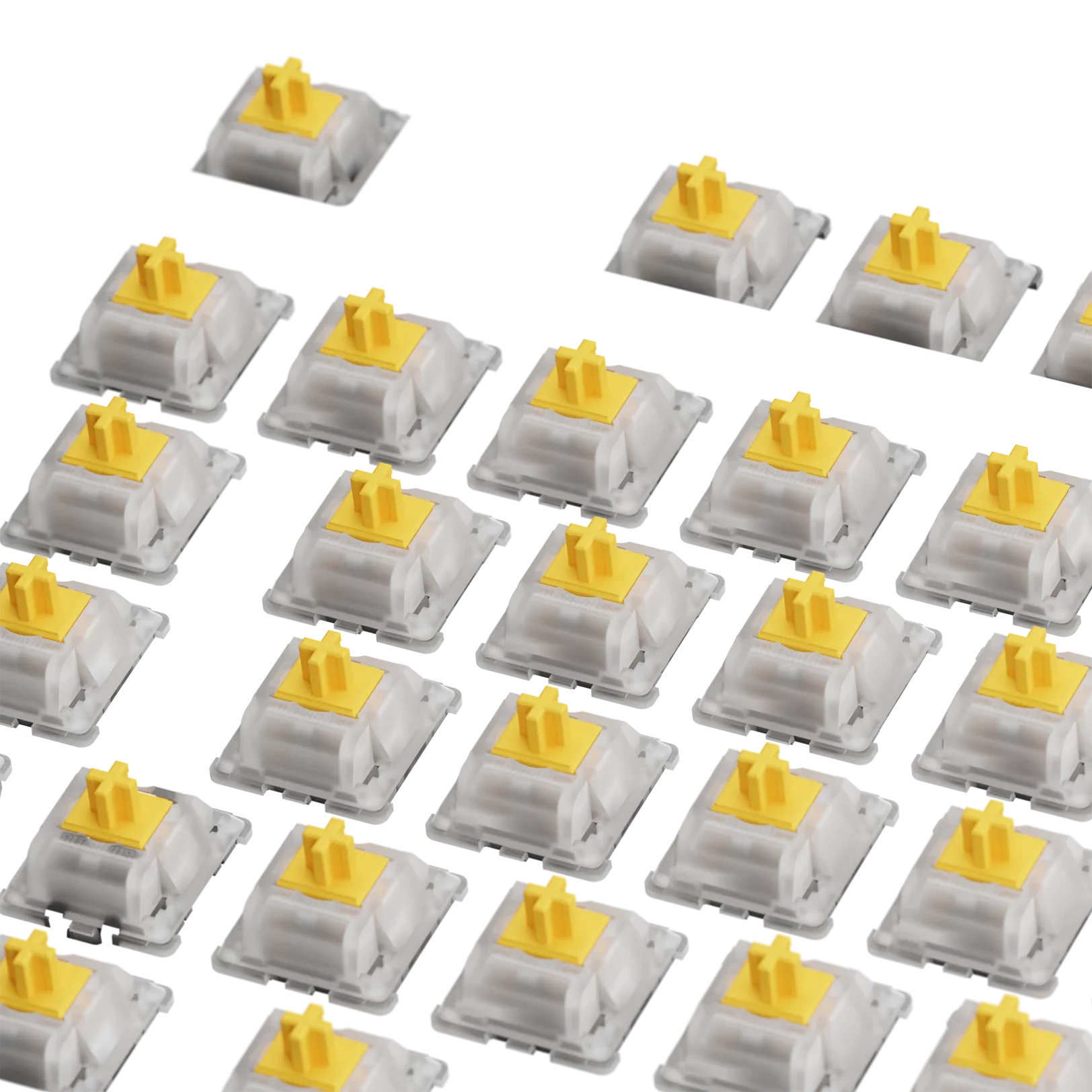 Glorious Panda Silent MX Mechanical Keyboard Switches - 100 Pack (ISO Layout) - Perfect for Quiet Typing in Office & Gaming Setups