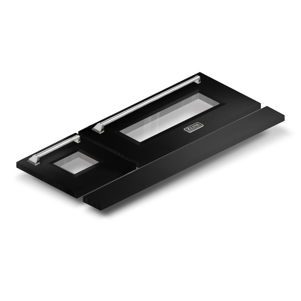 ZLINE 60 Inch Black Matte Range Hood Doors for RA Models (RA DR BLM 60) - Perfect for Modern Kitchen Upgrades & Professional Chef Installations
