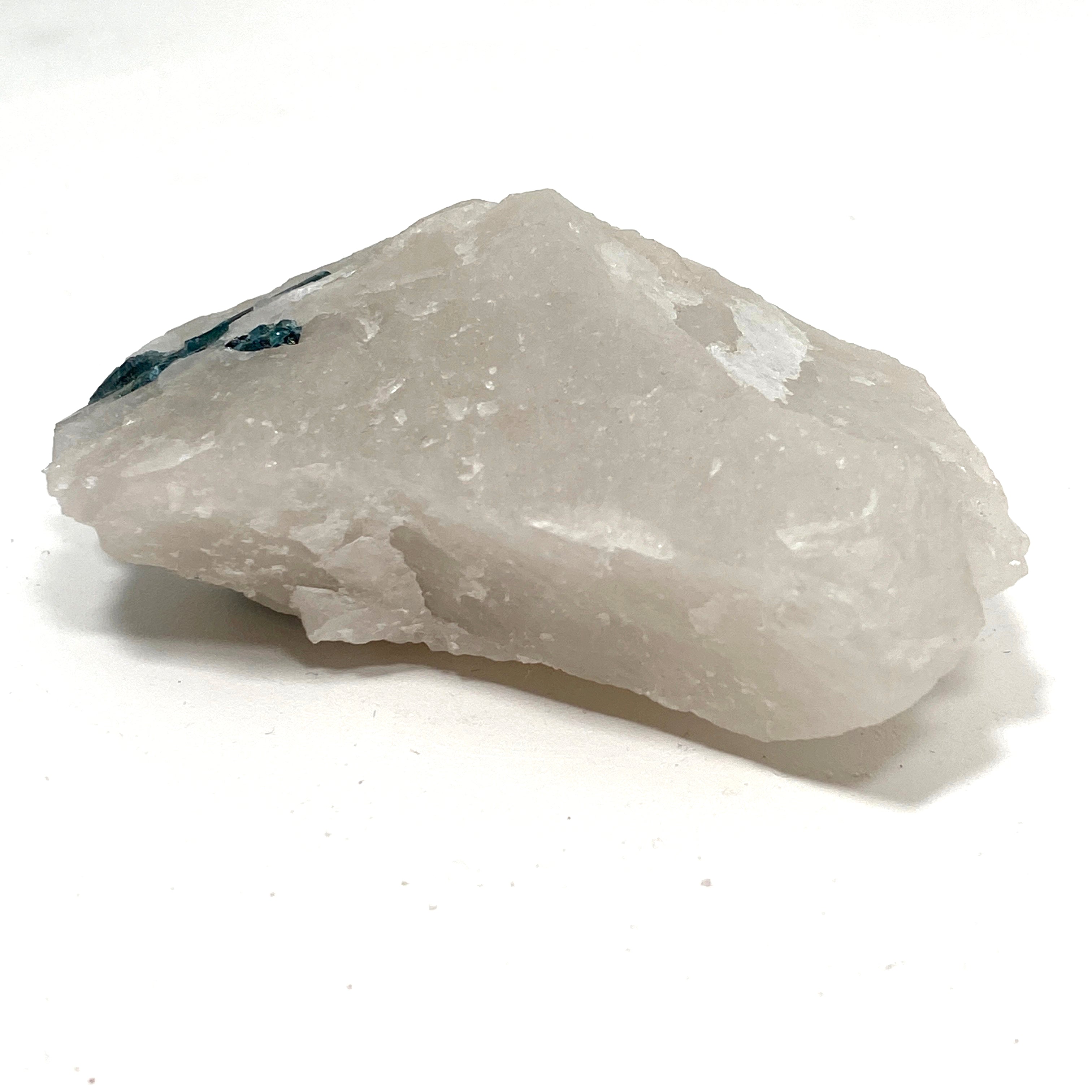 Natural Green Tourmaline on Quartz Crystal - Healing Stone for Meditation & Energy Work - GTQ02 - Perfect for Home Decor, Jewelry Making & Spiritual Practices