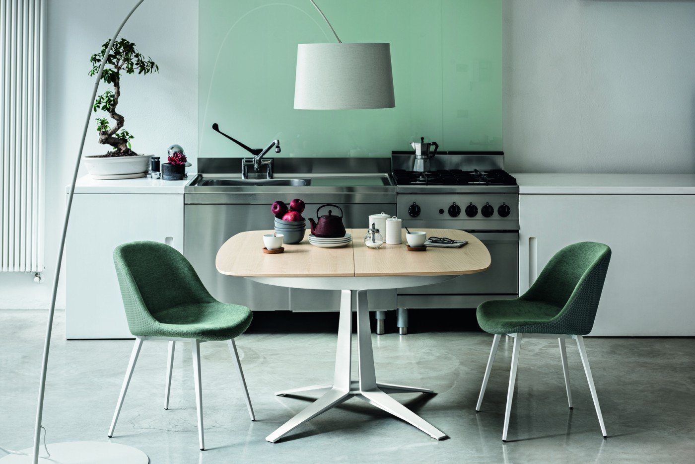 Midj Link Dining Table - Modern Wooden Dining Table for Kitchen & Dining Room - Perfect for Family Gatherings & Dinner Parties