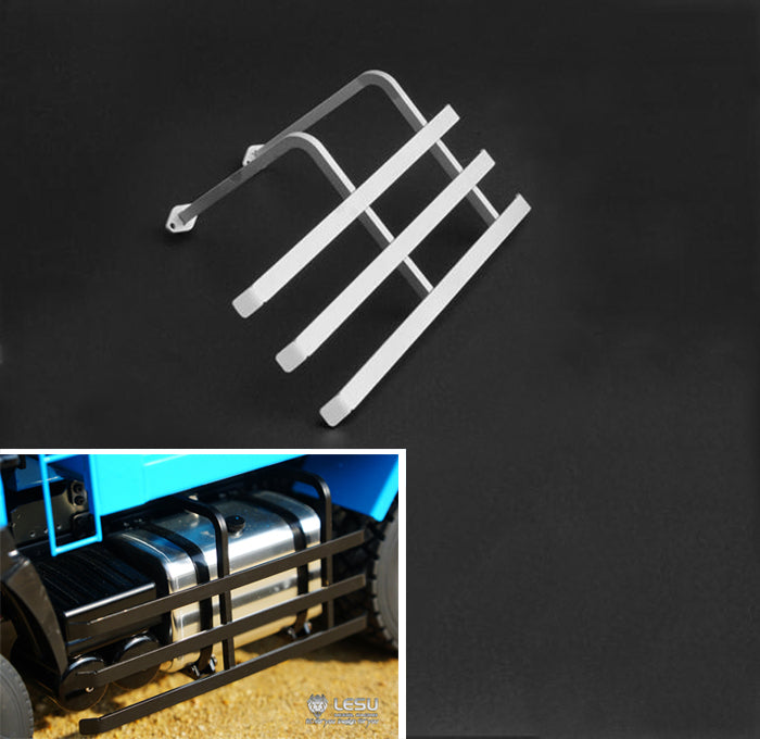 1/14 TAMIYA RC Flat Bed Truck Roof Metal Parts & Canvas Shelf Side Protective Guard Tool Box Ladder - Durable Accessories for Off-Road Model Truck Adventures & DIY Projects