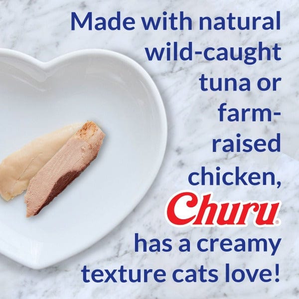 Inaba Churu Chicken & Shrimp Recipe Creamy Puree Cat Treats - Grain-Free Wet Cat Food Topper for Kittens & Adult Cats - Perfect for Hydration, Training Rewards & Bonding Time