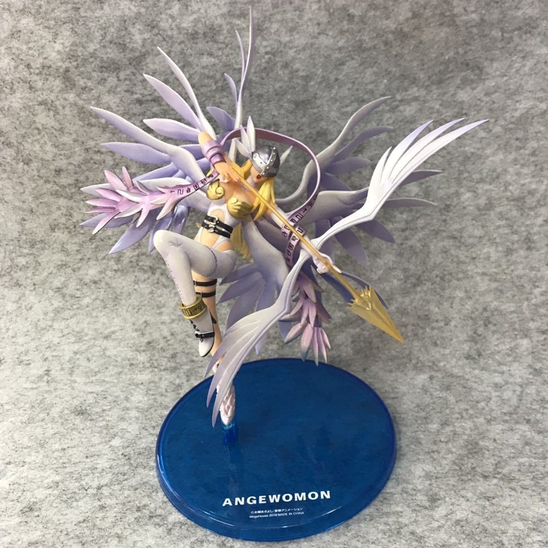 Lyutong 24CM Digimon Adventure Angewomon Anime Figure Model - Beautiful Girl PVC Action Figure for Anime Lovers | Perfect for Desktop Decoration, Computer Setup & Collectors Display