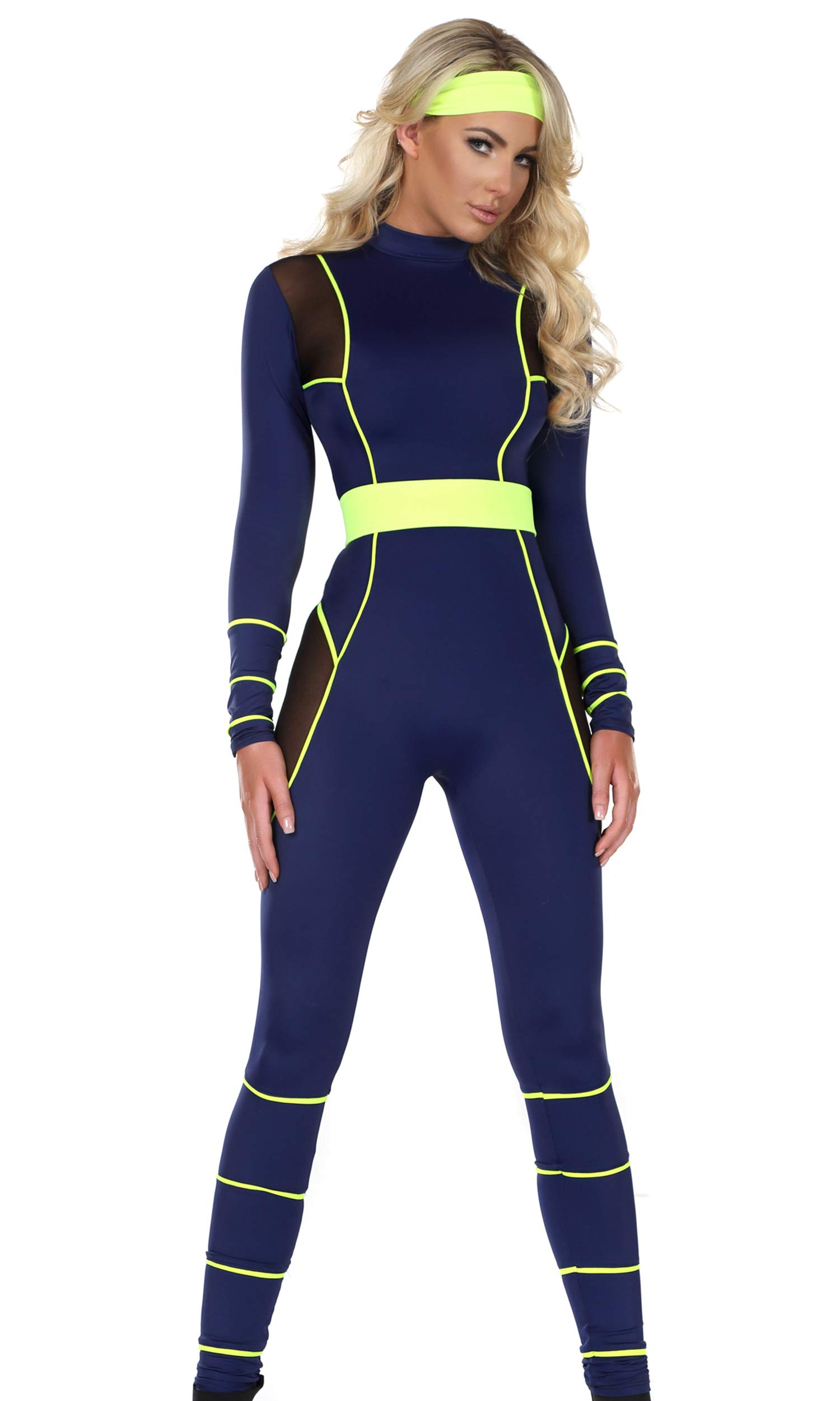 Playful Women's Virtuous Vixen Catsuit with Headband & Belt - Sexy Lingerie Costume for Role Play, Boudoir Photography, and Intimate Occasions