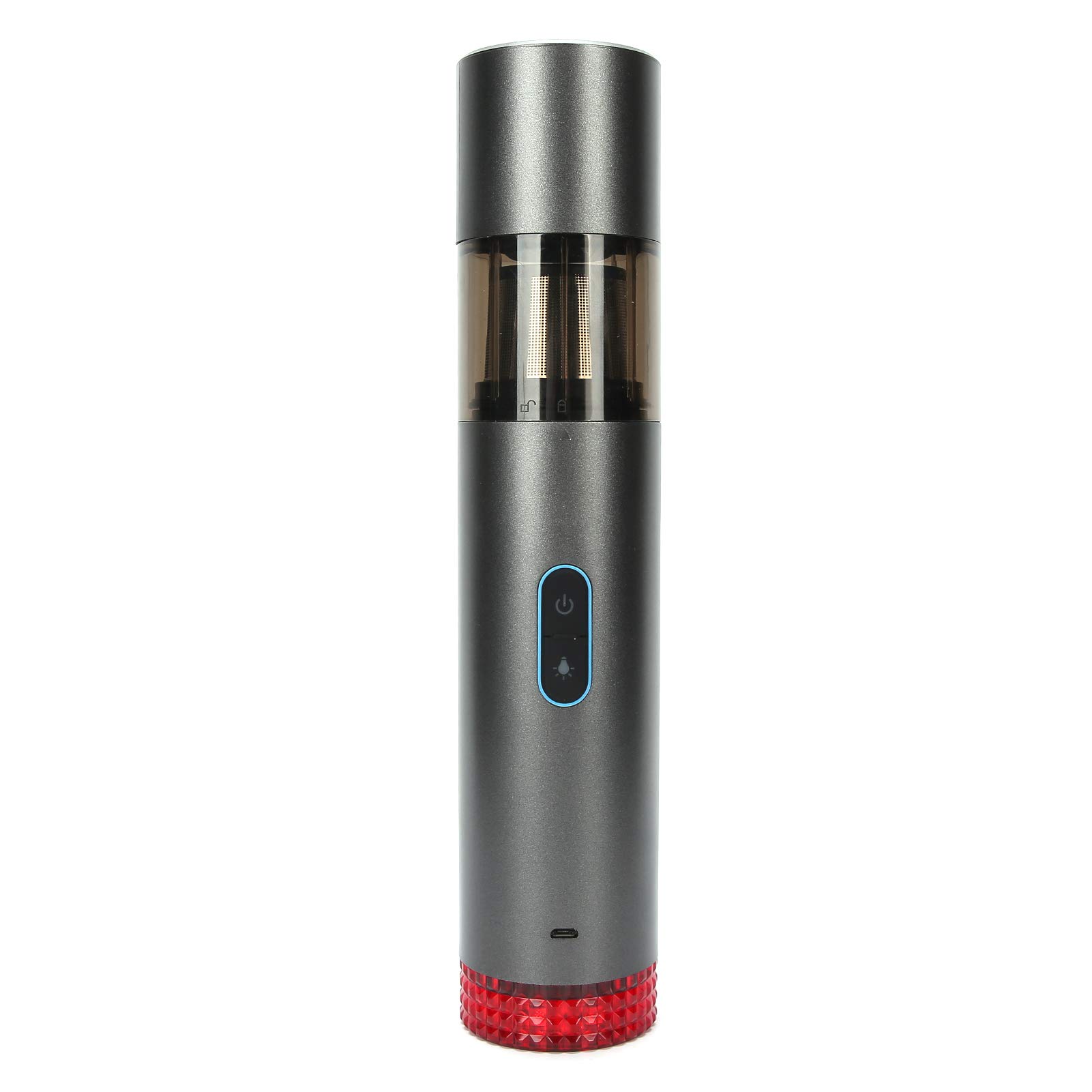 Diydeg 4400mAh Cordless Handheld Vacuum Cleaner with Built-in Battery, Strong Suction Mini Vacuum for Home, Car, Computer & Keyboard Cleaning - LED Flashlight & Warning Lights for Pet Hair, Dust & Debris Removal