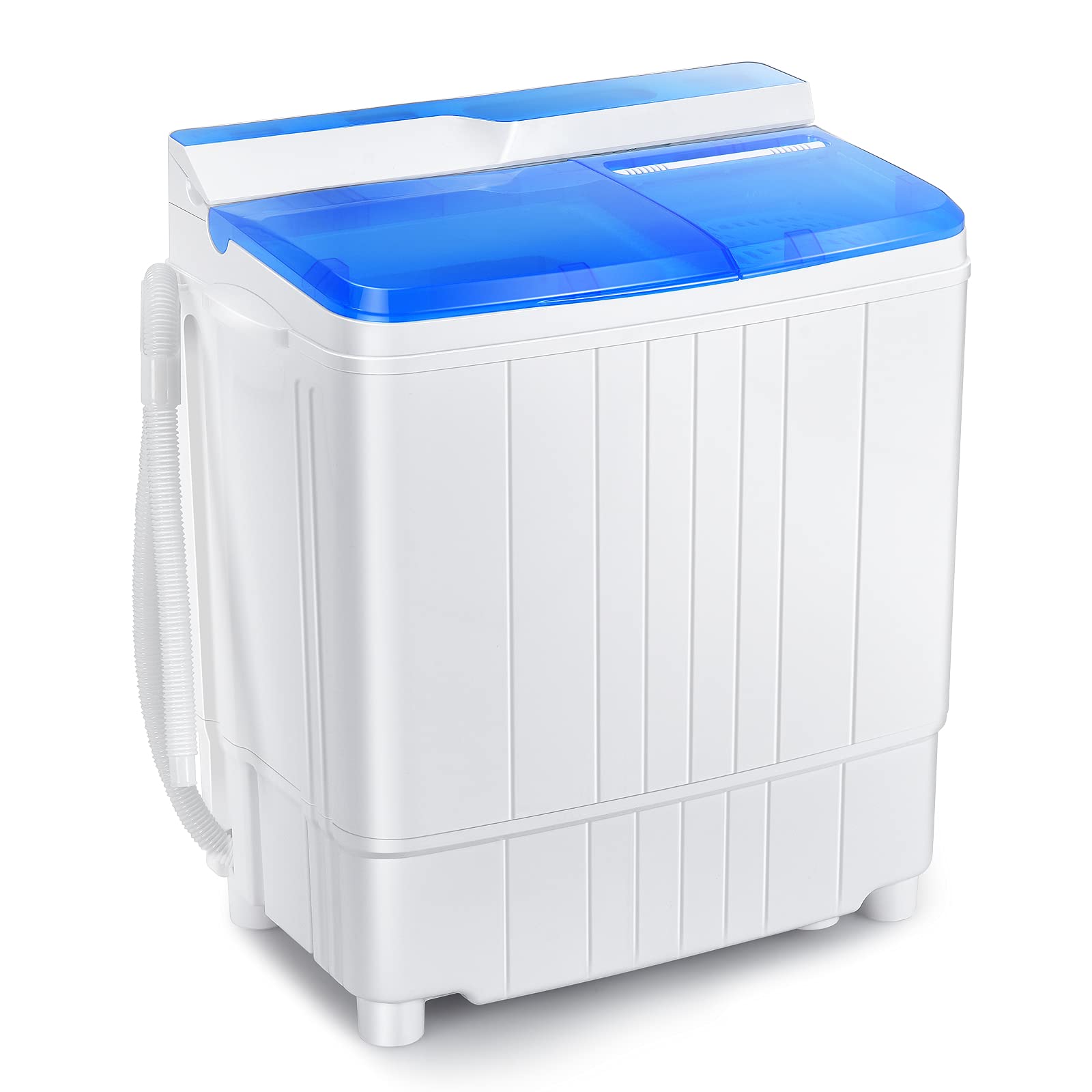 Giantex Portable Twin Tub Washing Machine and Dryer Combo - 13lbs Compact Mini Laundry Washer with Built-in Drain Pump, Semi-Automatic Wash & Spin Cycle - Perfect for Apartments, Dorms, Camping, RVs, and Small Spaces