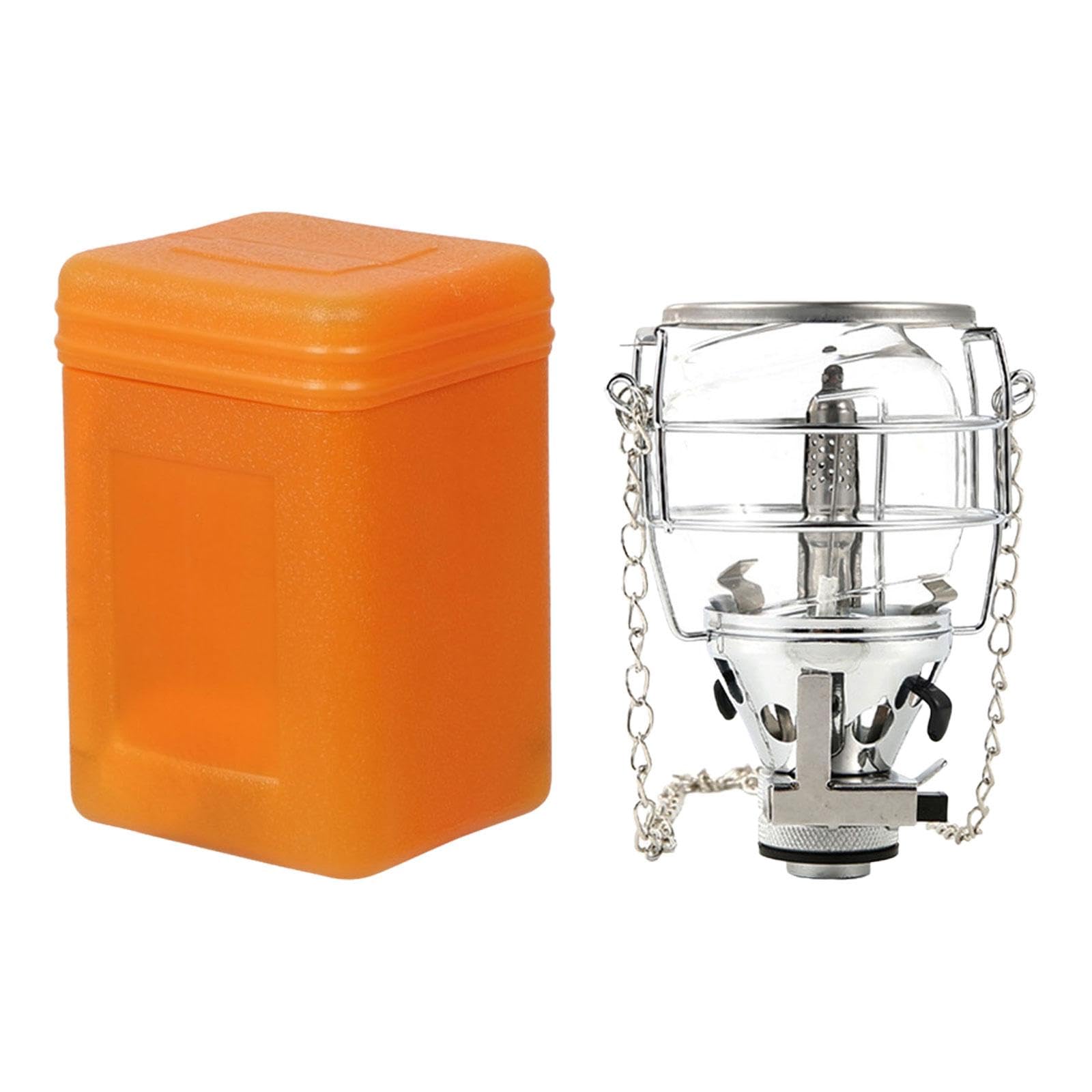 Portable Adjustable Gas Lantern - Outdoor Camping Fuel Lamp for Hiking, Backpacking & Emergency Lighting