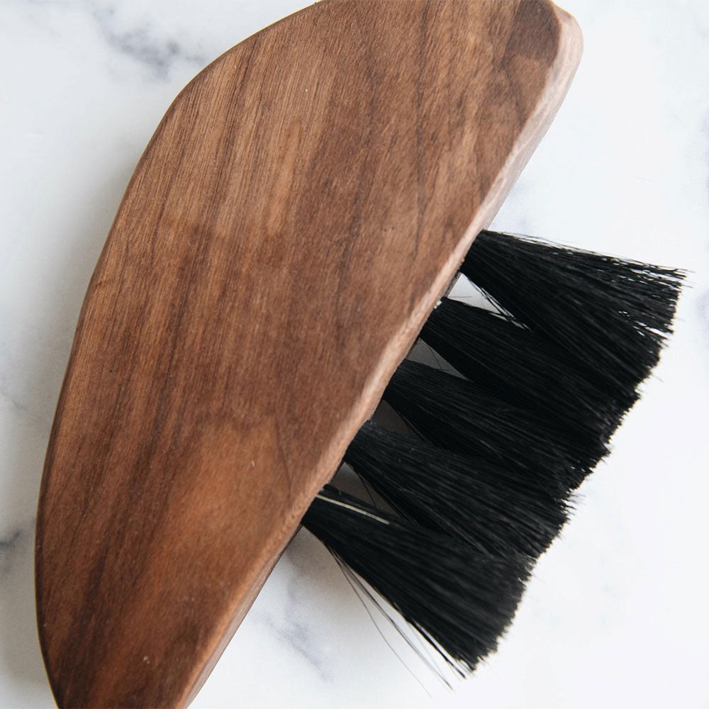 Premium Large Wooden Counter Brush - Heavy Duty Kitchen Cleaning Tool for Countertops, Sinks & Stoves - Natural Wood Handle & Durable Bristles (Model MT0988) - Perfect for Home, Restaurant & Commercial Use