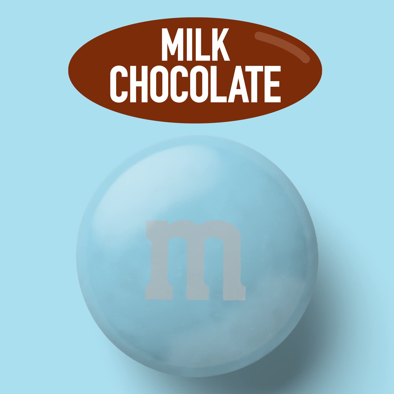 M&M’S Light Blue Milk Chocolate Candy, 5lbs Bulk Resealable Bag - Perfect for Candy Bars, Birthday Parties, Baby Showers, Gender Reveals, Dessert Tables & DIY Party Favors - Great for Celebrations, Gifts and Sweet Treats