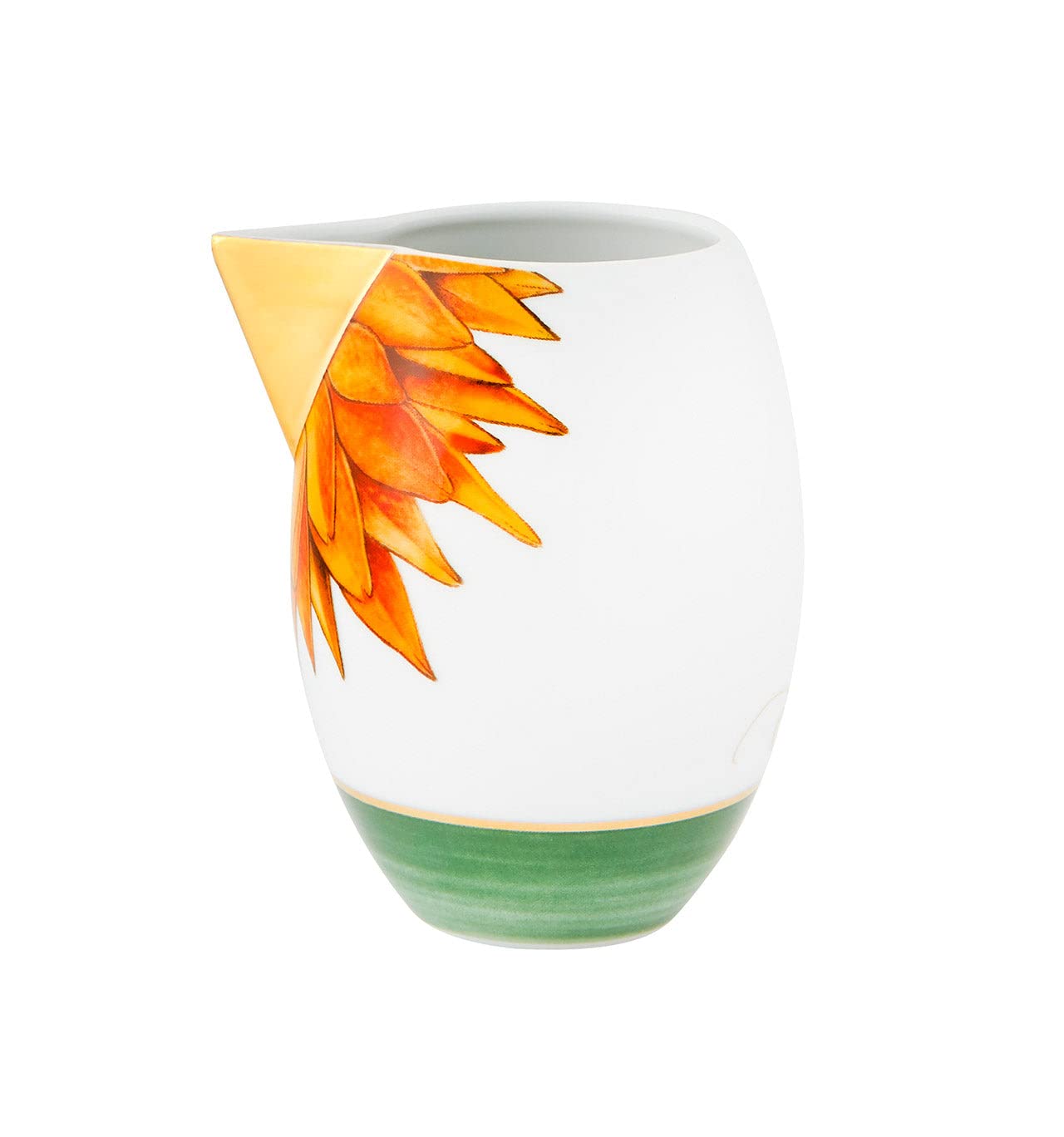 Vista Alegre Amazonia 11.5 oz Milk Jug - Ceramic Creamer Pitcher for Coffee, Tea & Hot Beverages - Elegant Breakfast & Brunch Serving Piece