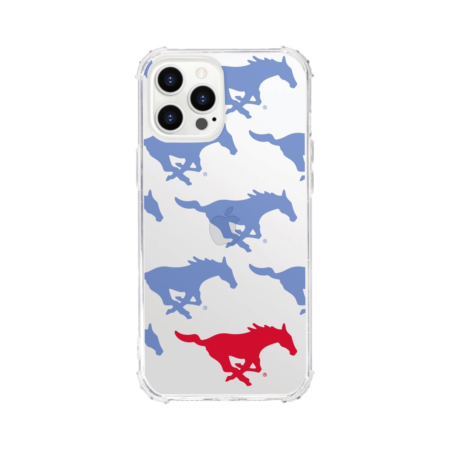OTM Essentials Rugged Phone Case for iPhone 13 - SMU Mascot Design in Beige | Durable Protection for College Students & Alumni | Perfect for Campus Life & Daily Use