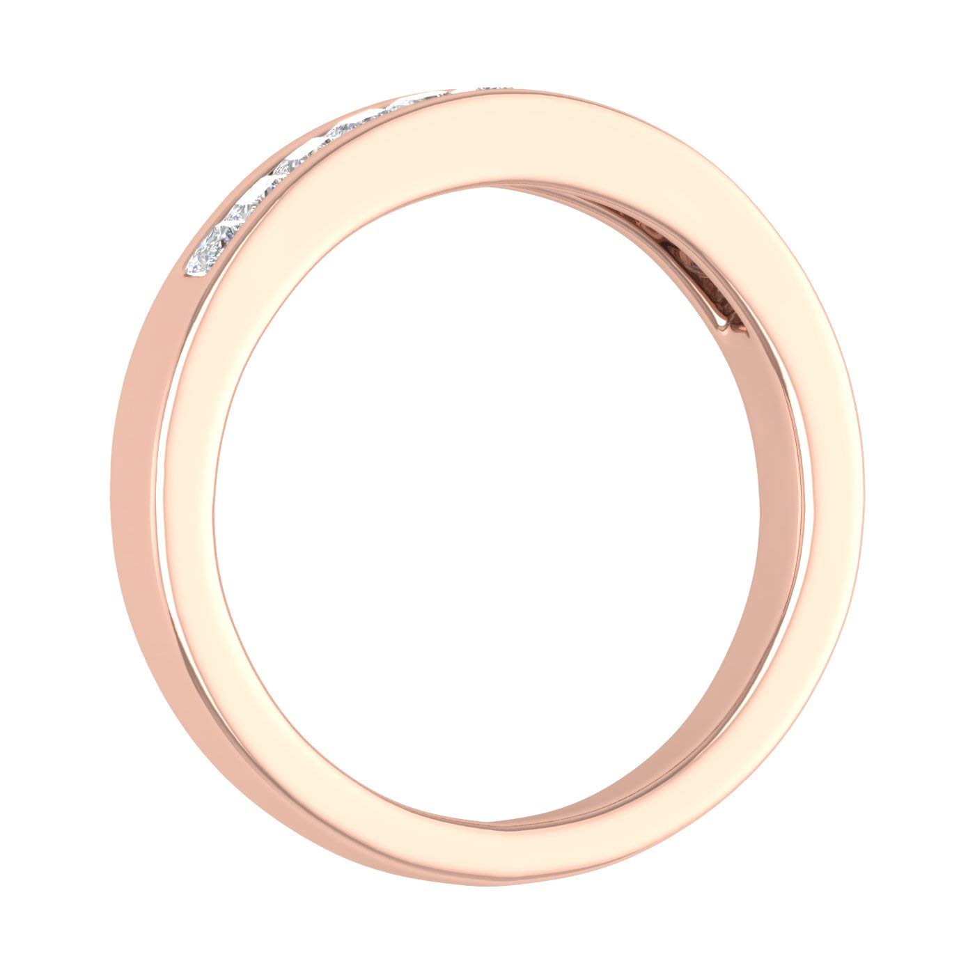 0.27 Carat Channel Set Diamond Wedding Band Ring in 14K Solid Gold - IGI Certified | Elegant Bridal Jewelry for Engagement, Anniversary & Special Occasions